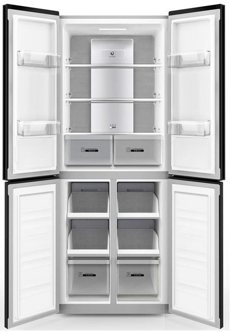 Многодверный холодильник Ascoli ACDS460WE, 442 л, серебристый — фото 2