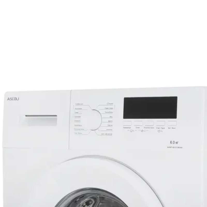 Стиральная машина Ascoli AWMT-601013EWW, 6 кг, белая, фото 5