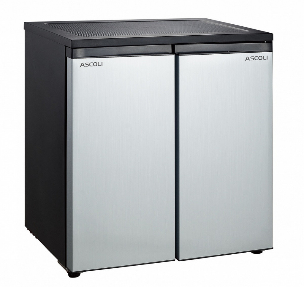 Холодильник Side-by-Side Ascoli ACDS355, 156 л, серебристый