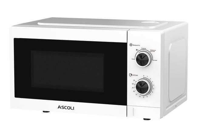 Микроволновая печь Ascoli AMWOP70H20ALW, 20 л, белая