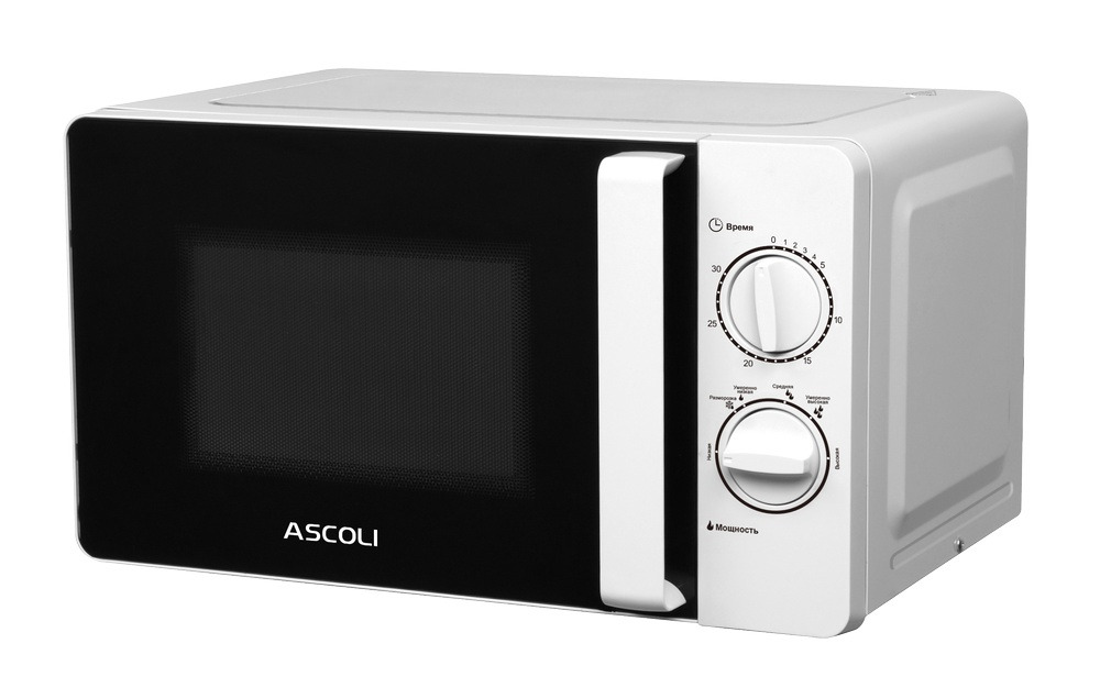 Микроволновая печь Ascoli AMWOP70D20PW, 20 л, белая