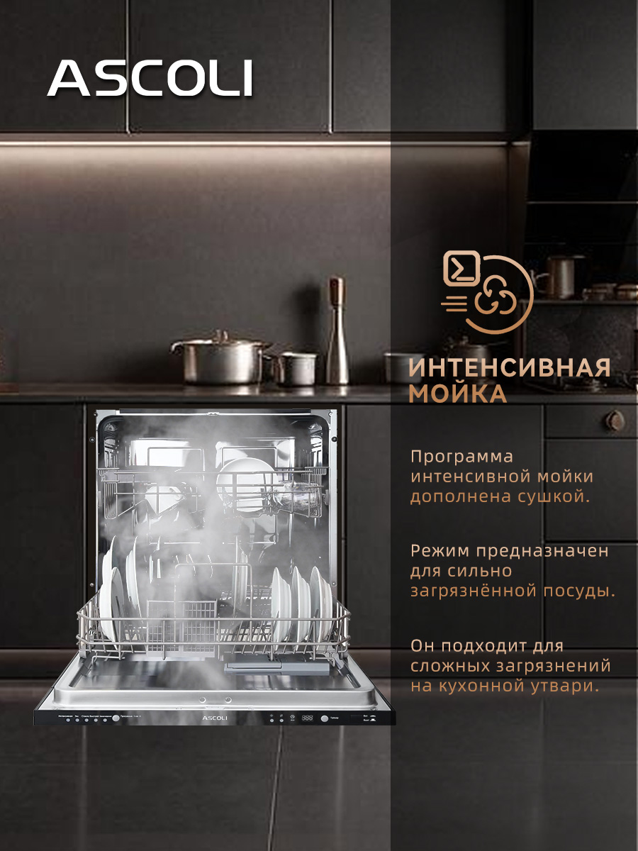 Посудомоечная машина Ascoli A60DWFIA1250B, фото 7