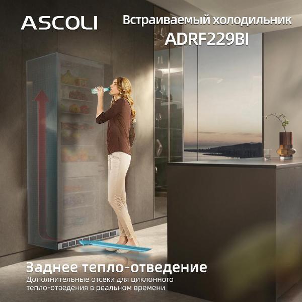 Встраиваемый холодильник Ascoli ADRF229BI, фото 8