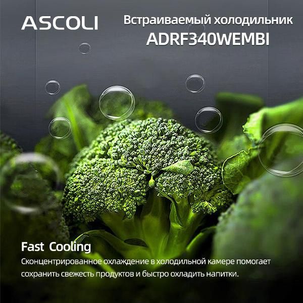 Встраиваемый холодильник Ascoli ADRF340WEMBI белый