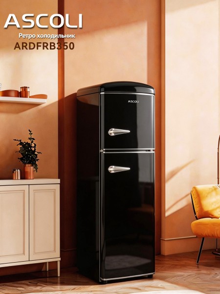 Холодильник Ascoli ARDFRB350 черный