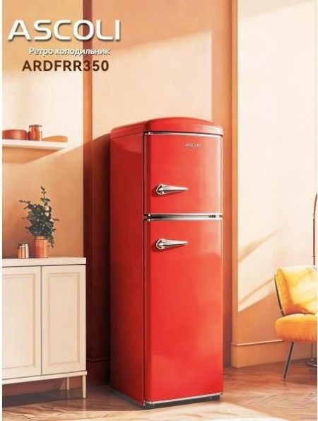 Холодильник Ascoli ARDFRR350 красный